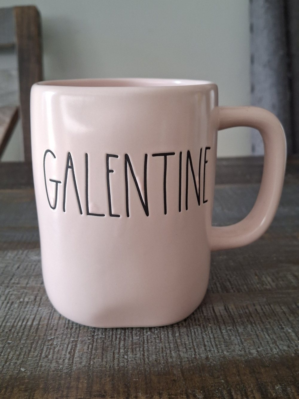 Rae Dunn Pink "GALENTINE" Ceramic Mug
